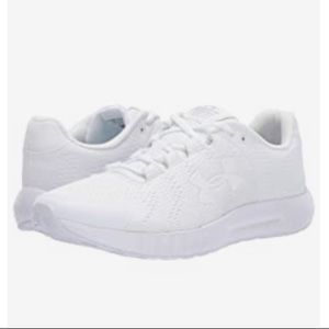 UNDER ARMOUR MICRO G PURSUIT BP WOMENS WHITE SHOES 8.5